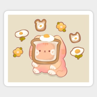 Eggy Breaded Cat Magnet